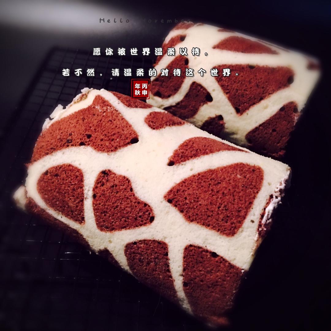 超萌长颈鹿蛋糕卷