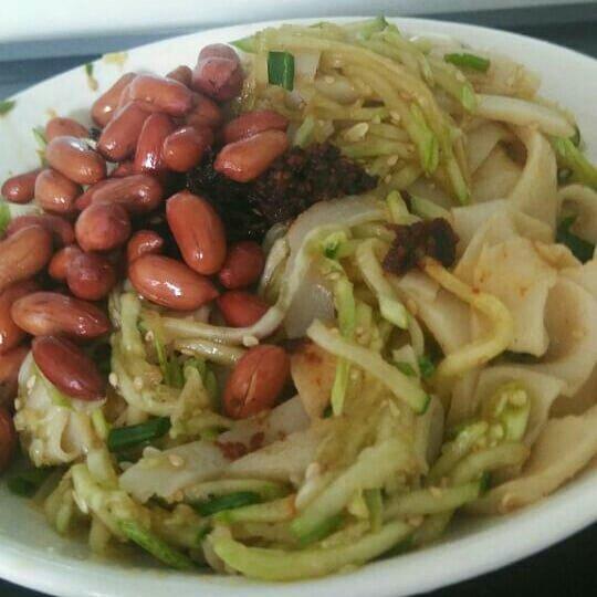 自制面筋，凉皮