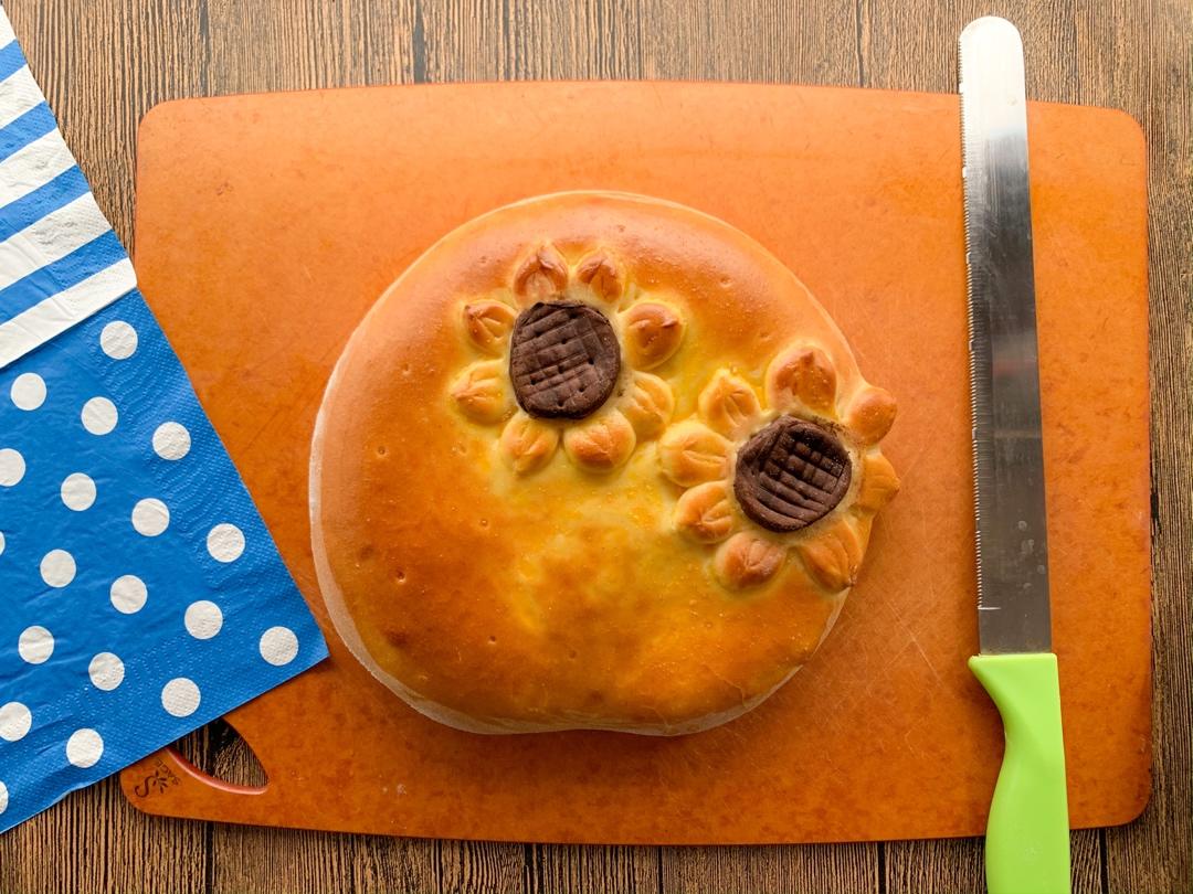 不腻的奶酪面包馅饼一次发酵