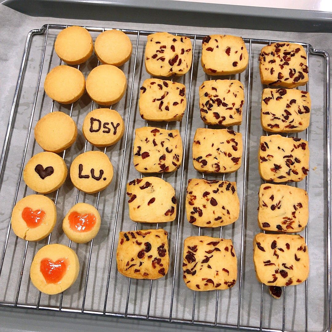 低糖少油版蔓越莓饼干