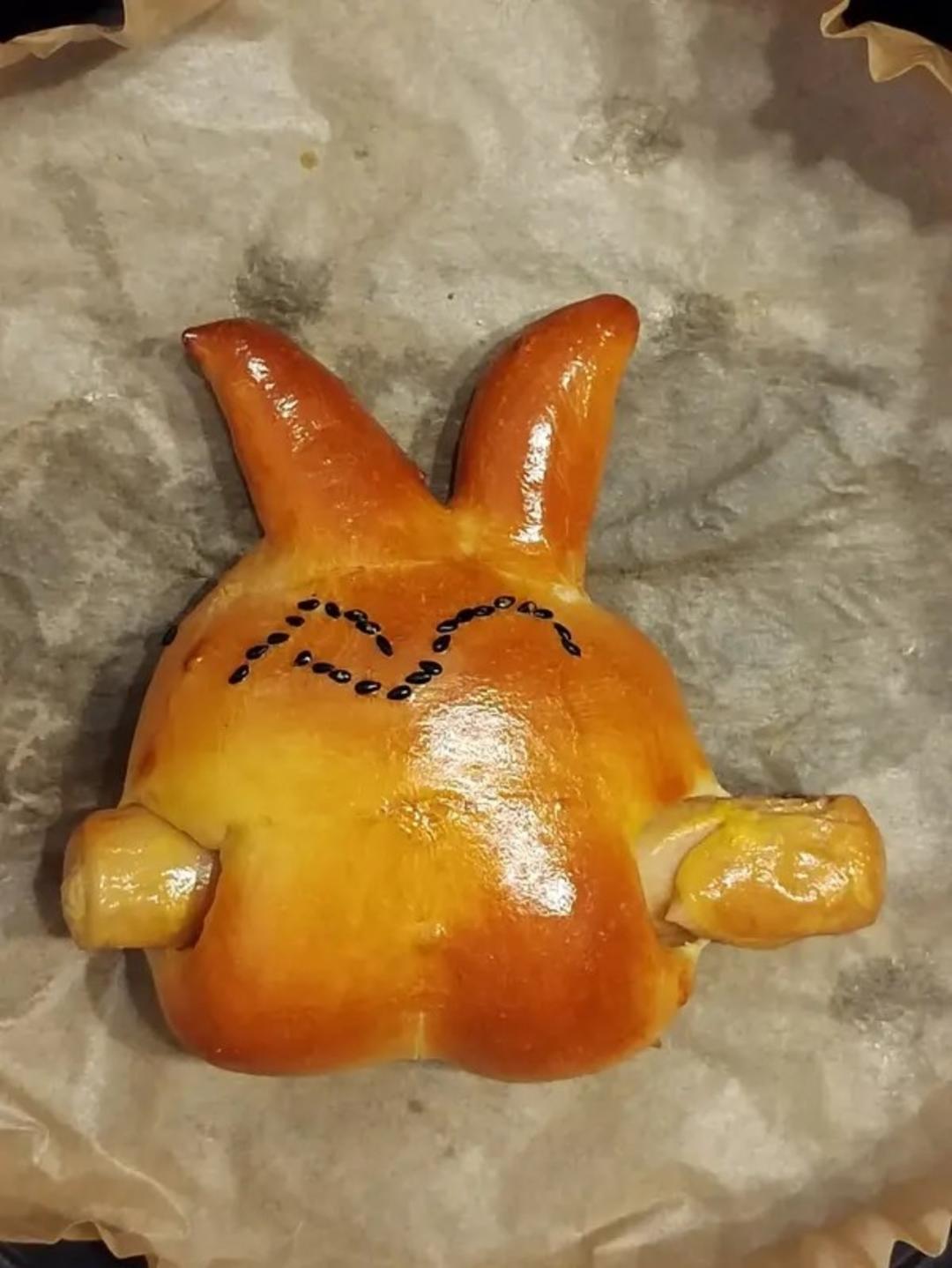 小兔子香肠面包（肠仔包，哄娃神器👶）