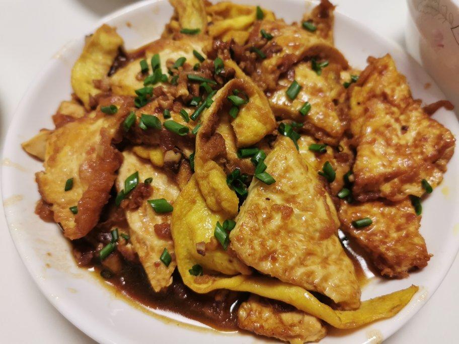 焖煎豆腐
