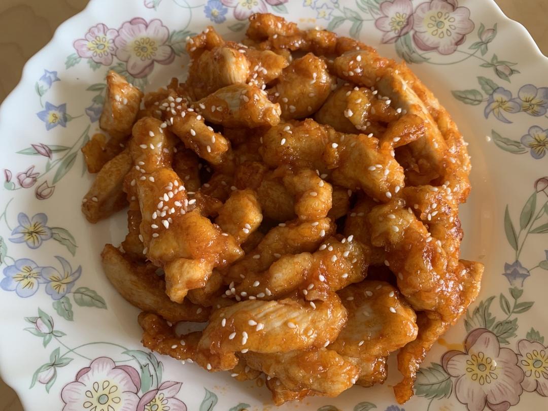 酸甜可口的糖醋里脊(鸡胸肉版)