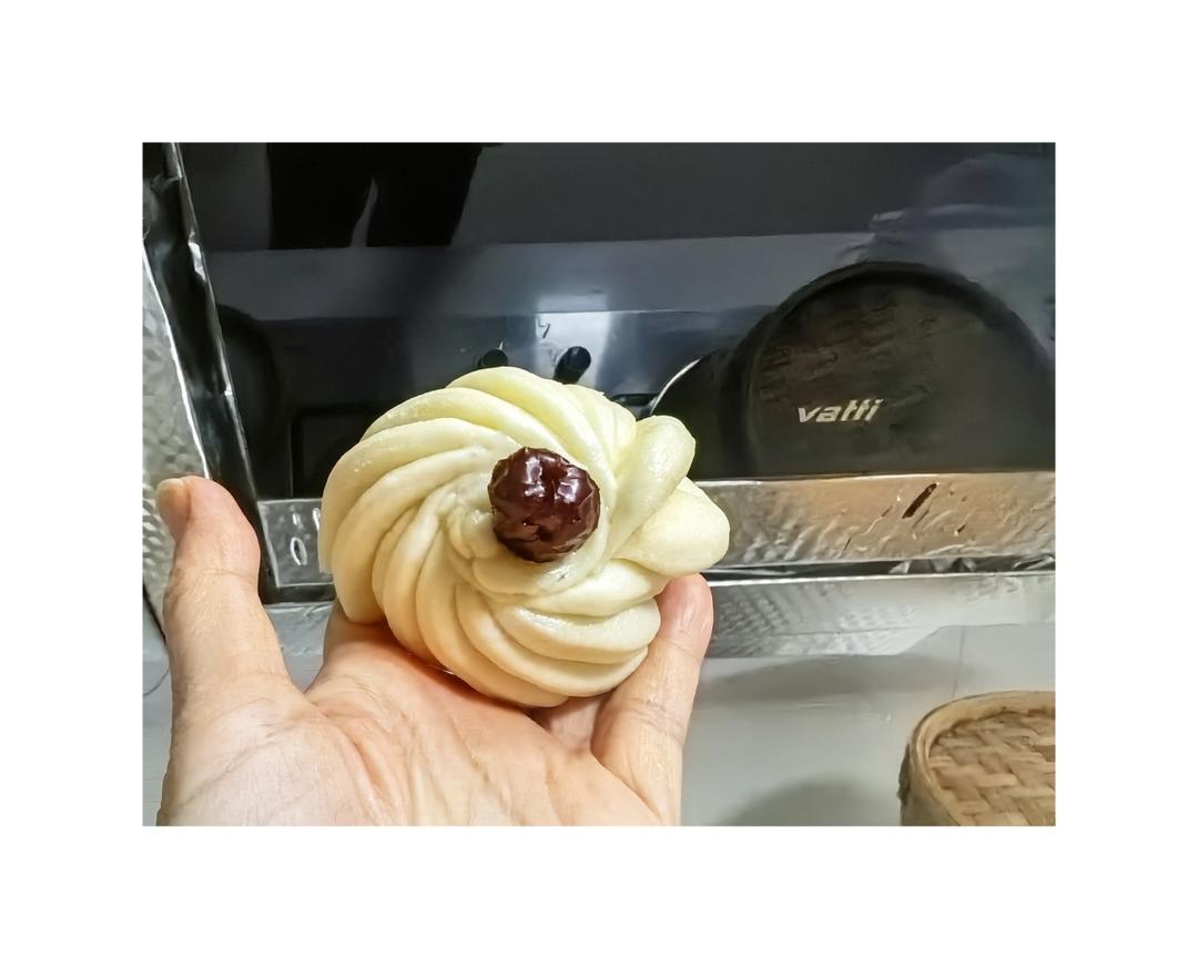 枣花馒头 造型馒头 好看又好吃 附细节视频详解