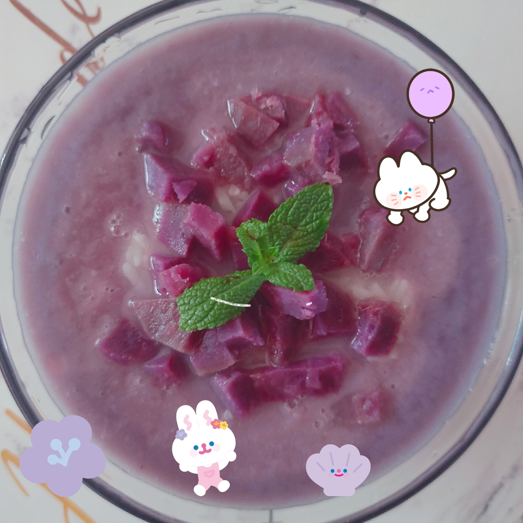 紫薯椰奶酒酿的做法