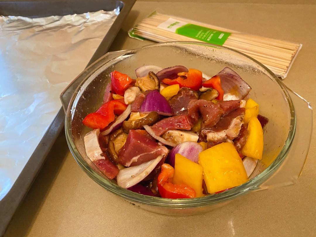 烤牛肉串