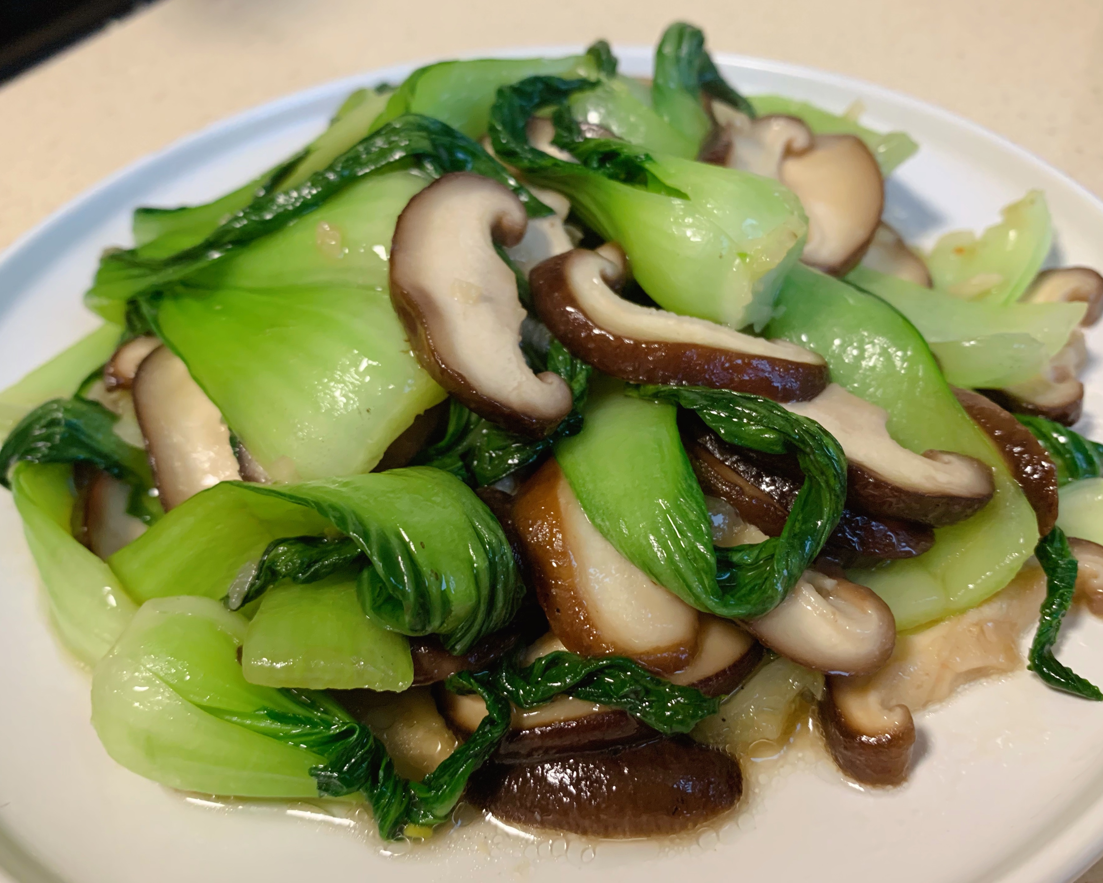 👩‍🍳越吃越瘦系列  之 香菇炒油菜‼️的做法