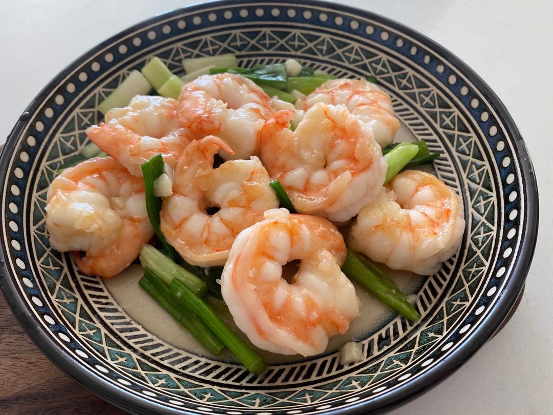 葱爆虾仁
