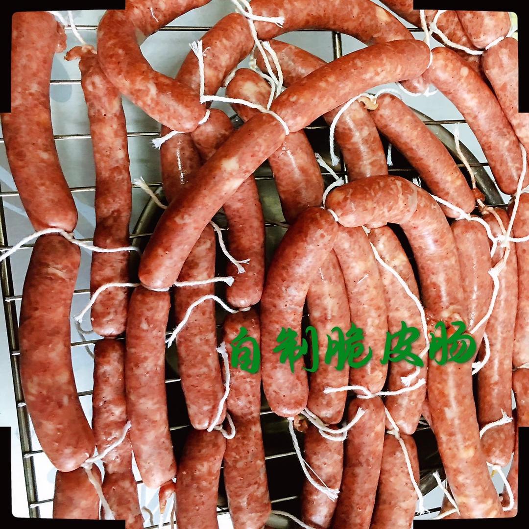 自制Q弹脆皮肠、烤肠、香肠《内附超详细步骤分解图片和手工灌肠等注意事项》