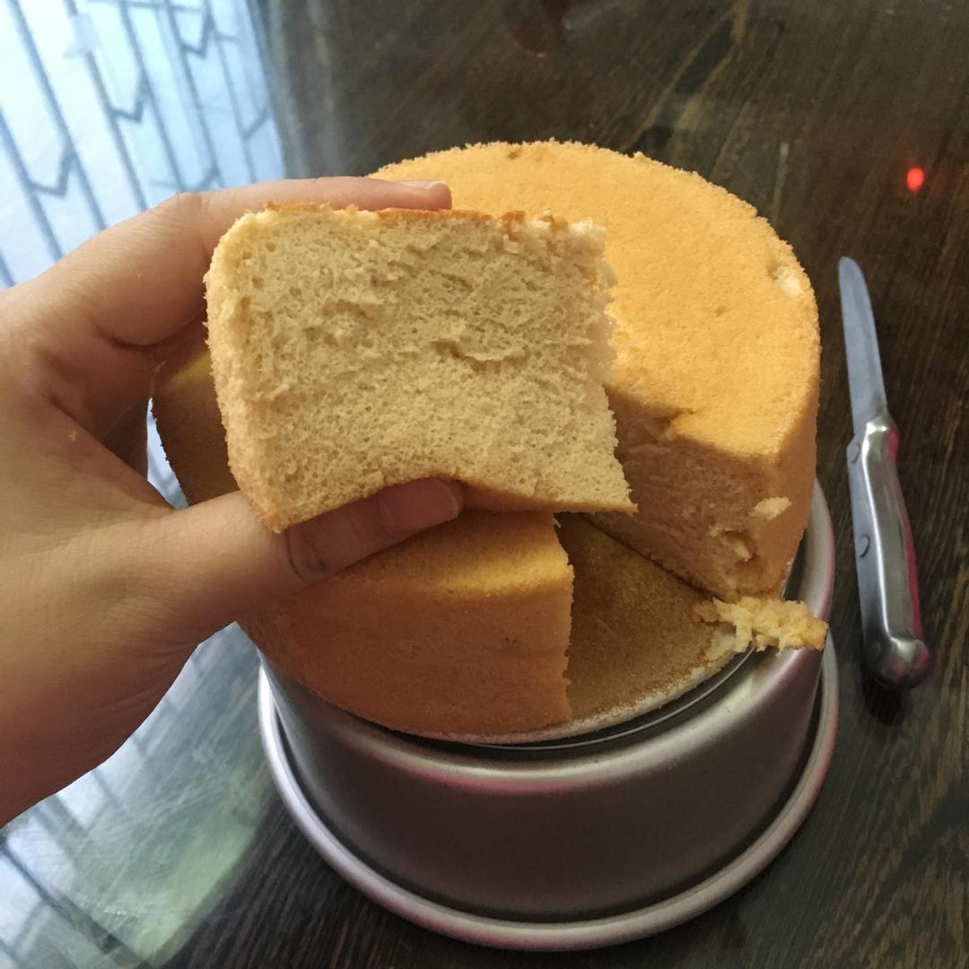 6寸原味戚风蛋糕