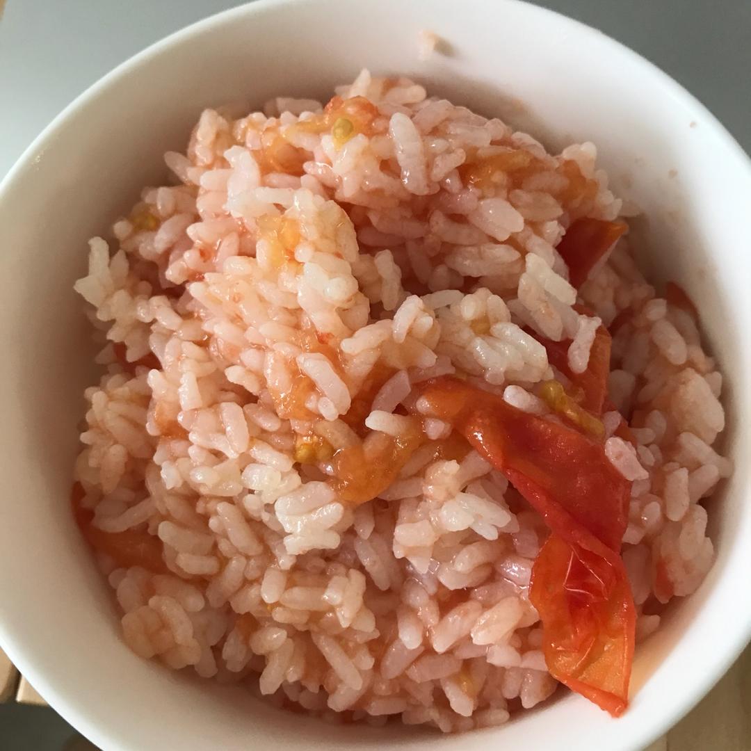 寝室简易电饭锅整个番茄饭（香肠版）