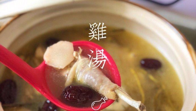 铁皮石斛煲土鸡的做法