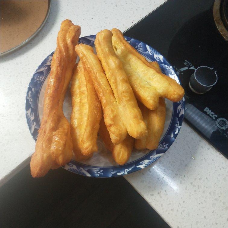 自制无泡打粉油条