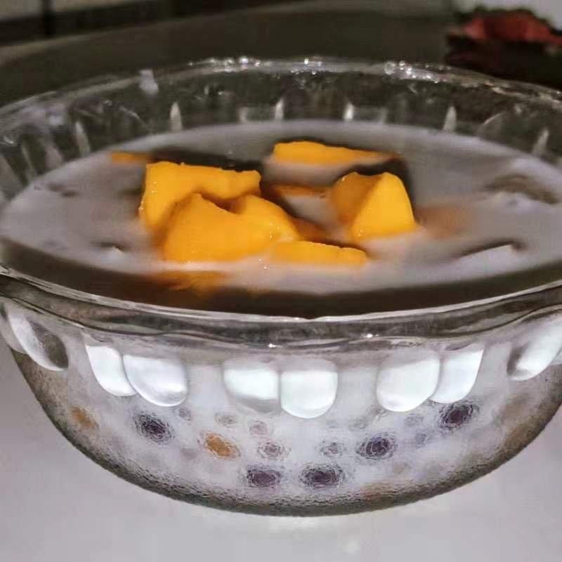 港式甜品——杨枝甘露(芒果西米露)附芒果花切法