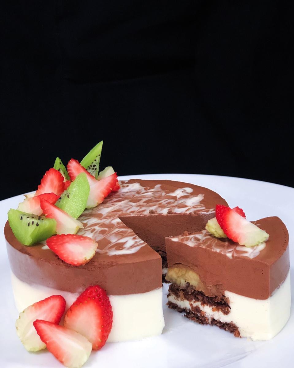 黑白巧克力慕斯蛋糕