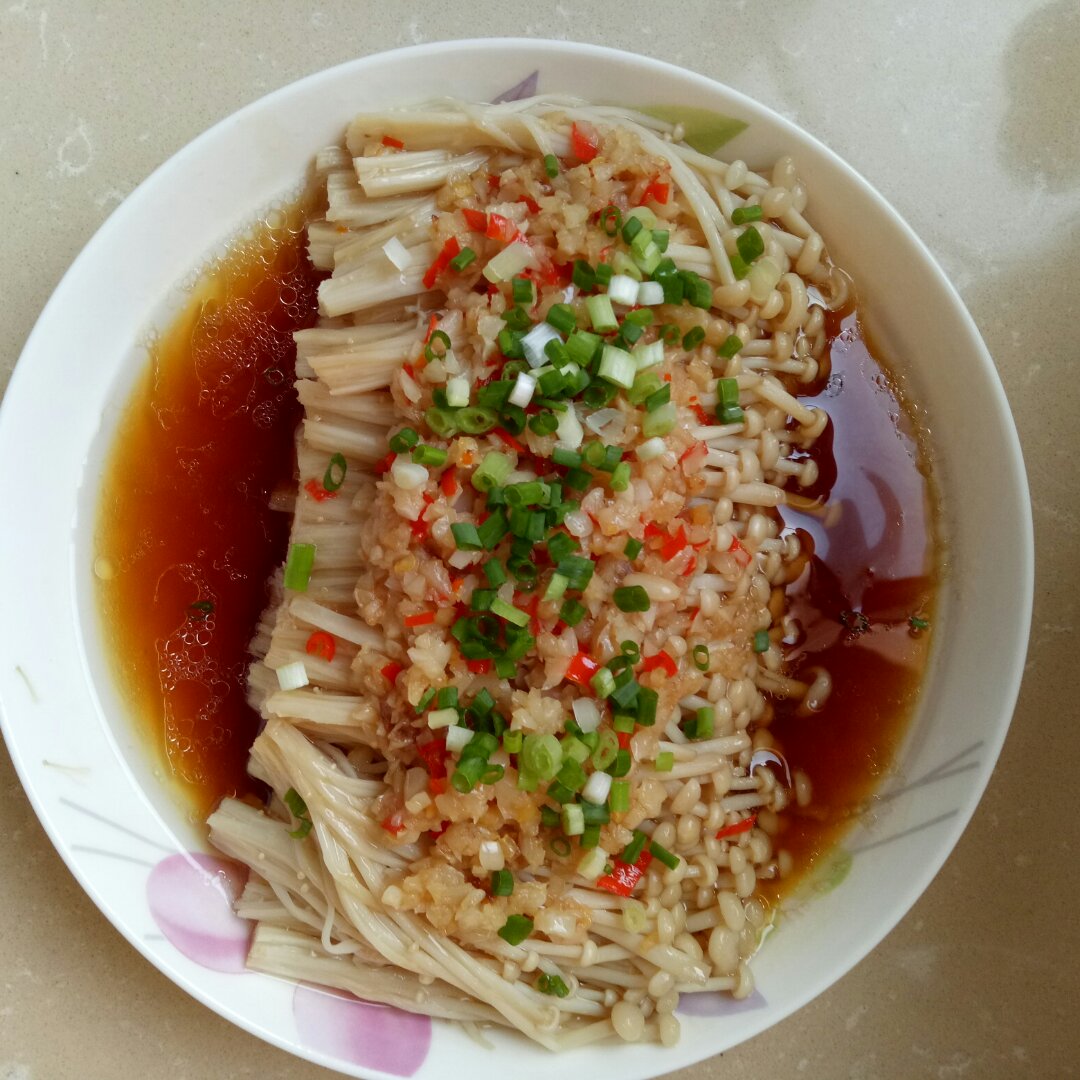 蒜蓉蒸金针菇