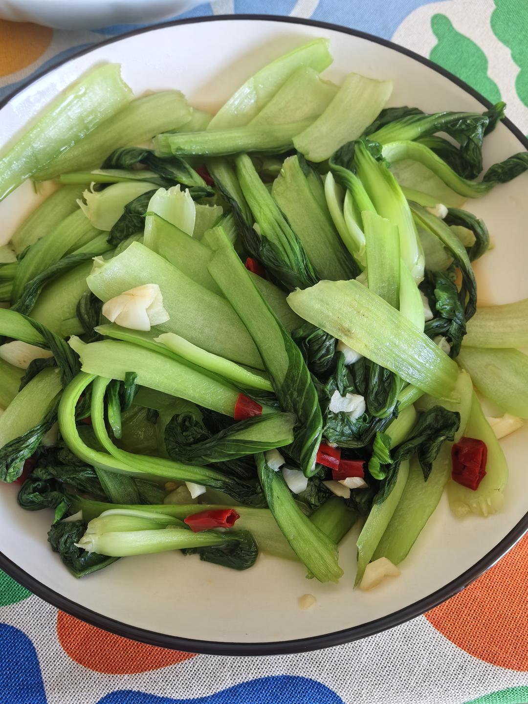 炝炒小白菜（脆爽）