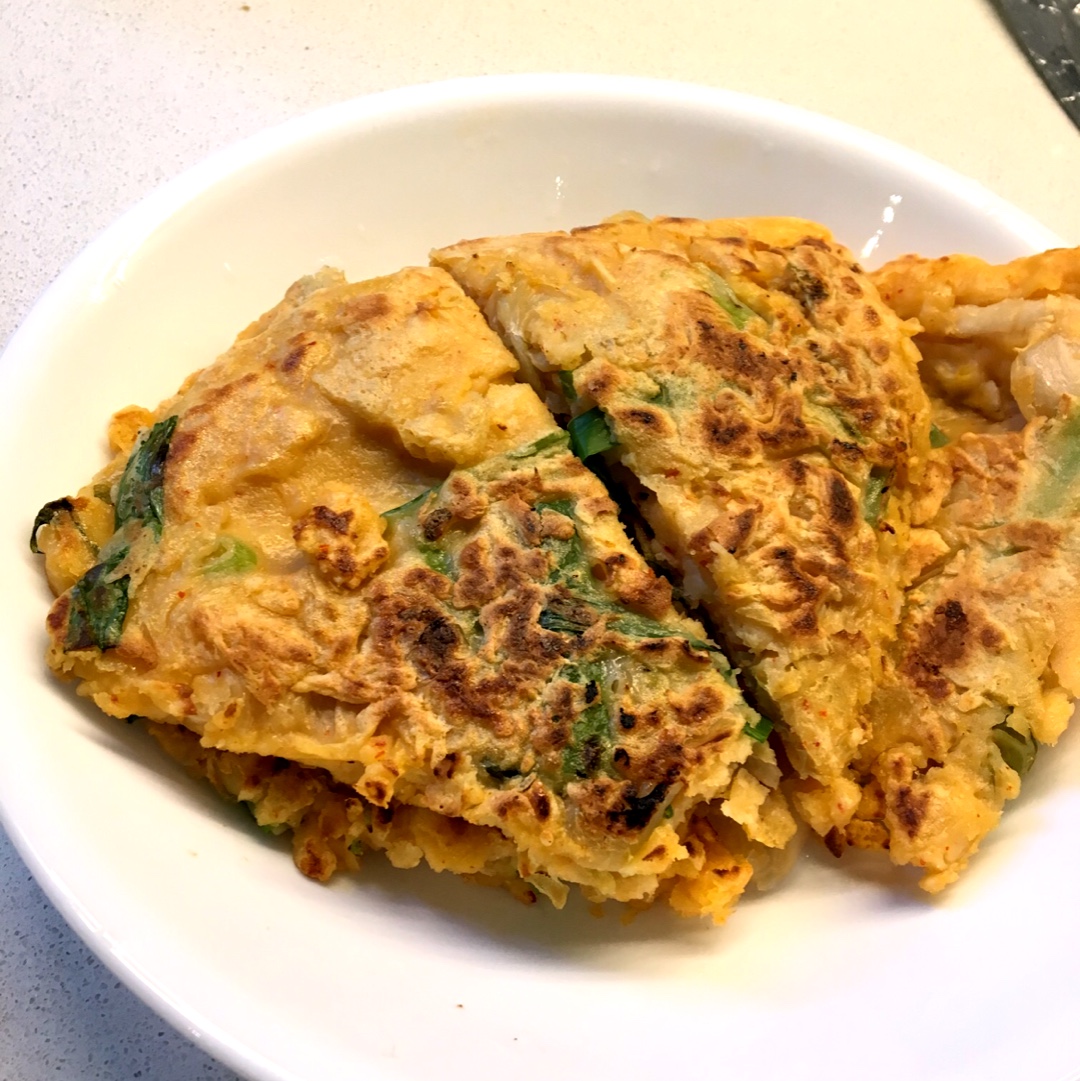 韩式泡菜葱饼