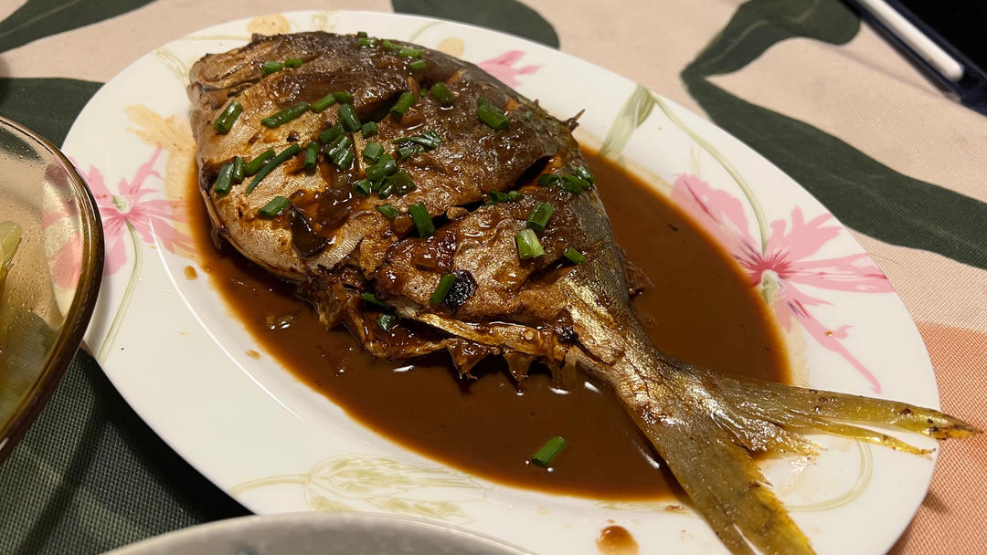 家常红烧鲳鱼