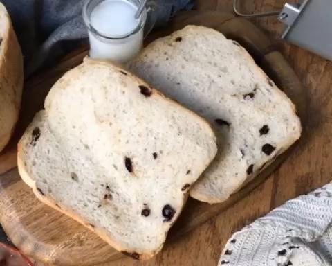 低油低糖超软葡萄干吐司-松下面包机SD-PPF100预约吐司的做法