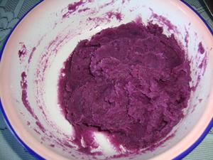 奶香榴莲紫薯包的做法 步骤5