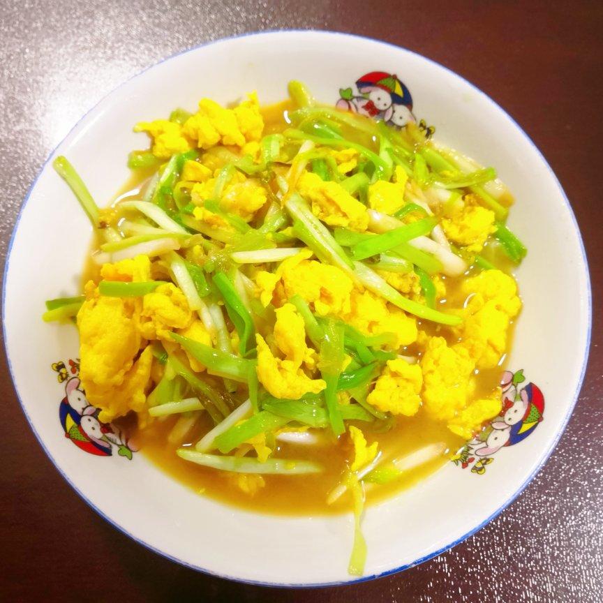 蒜黄炒蛋
