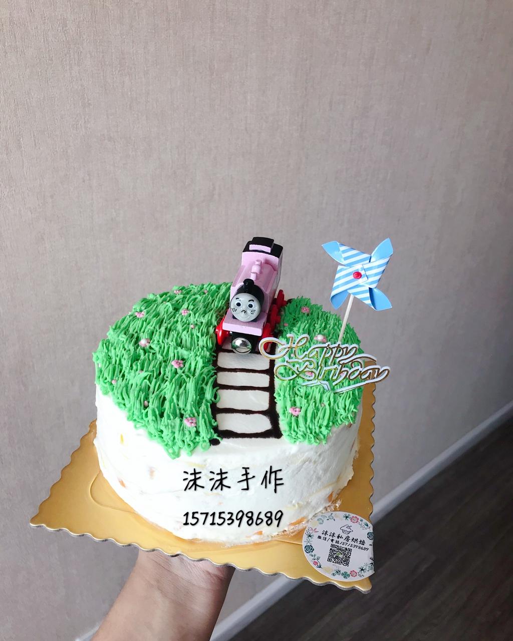 托马斯场景蛋糕（奶油蛋糕快手版）