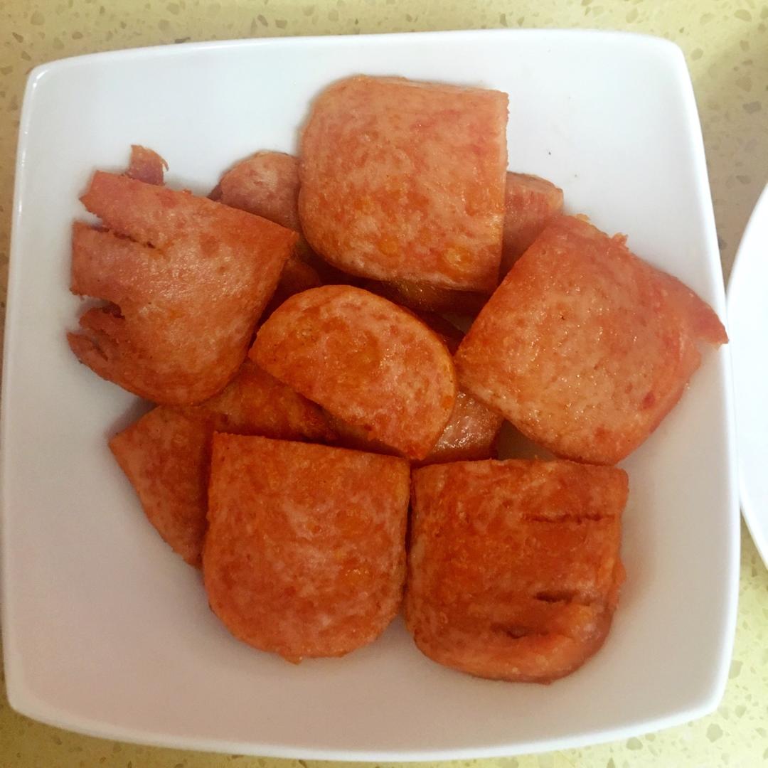 艾琳儿521做的香煎午餐肉