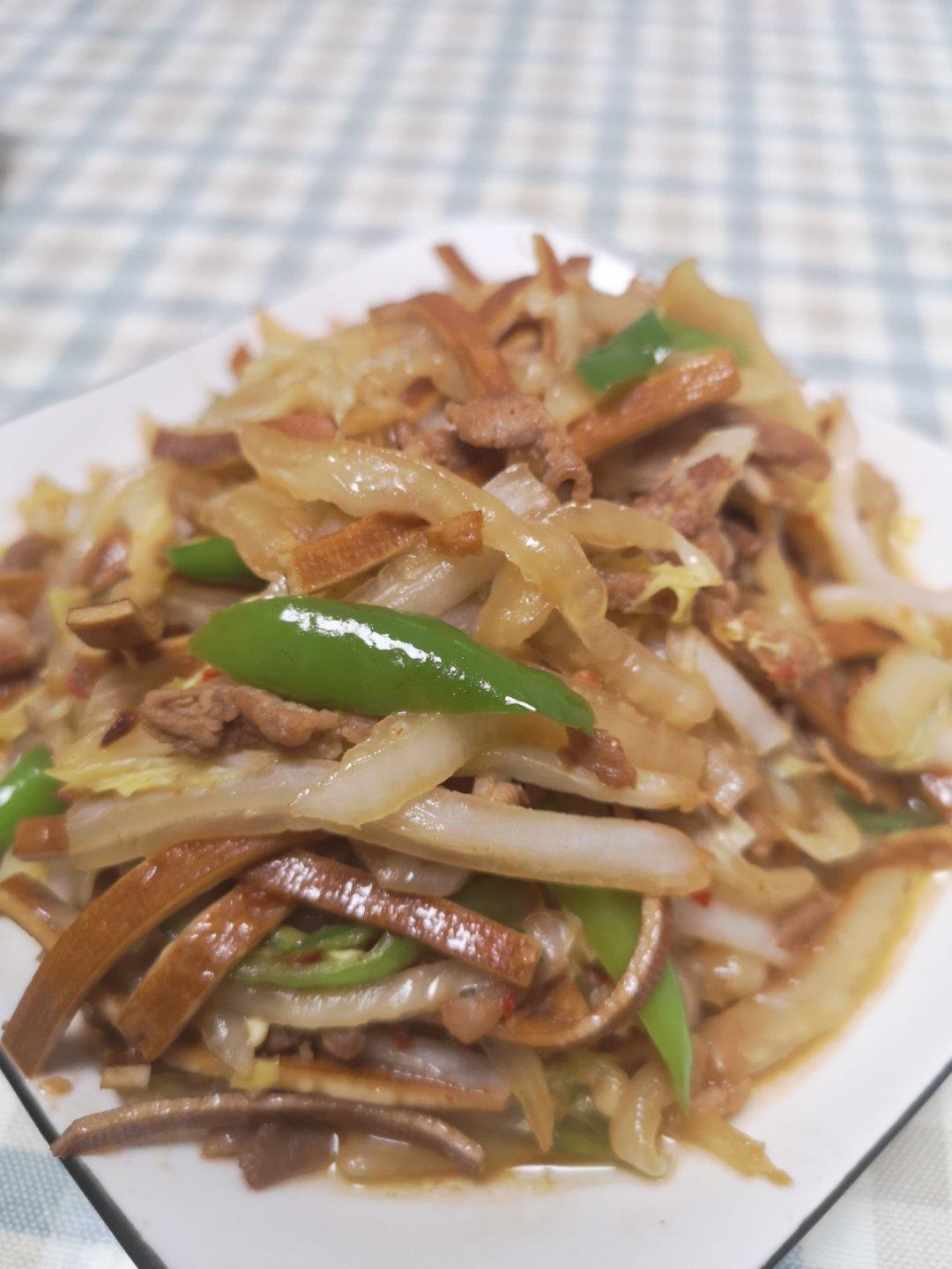 三丝炒大白菜