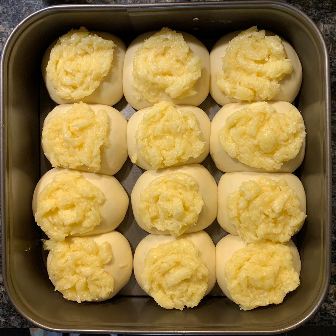 椰蓉酱面包（一次发酵，手残党福音）