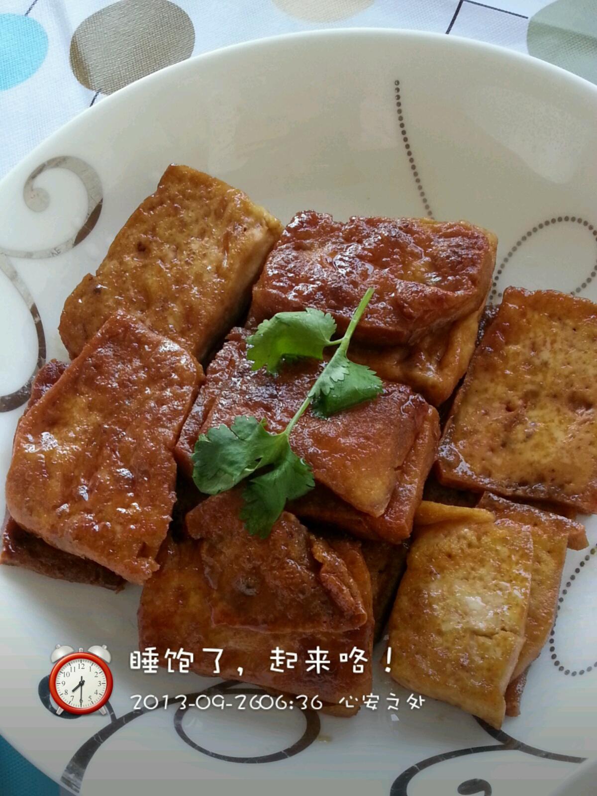 五香煎豆腐的做法