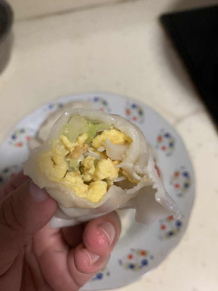 黄瓜瑶柱鸡蛋饺（无味精，只放盐，超级健康）的做法 步骤5