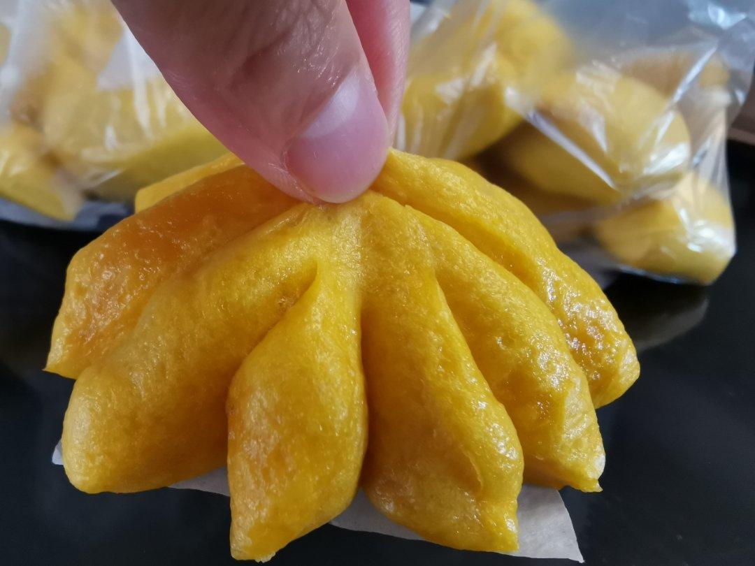 超简单只需一发不放一滴水、弹性超好的黄金南瓜馒头（记录方子），附边角料的整形