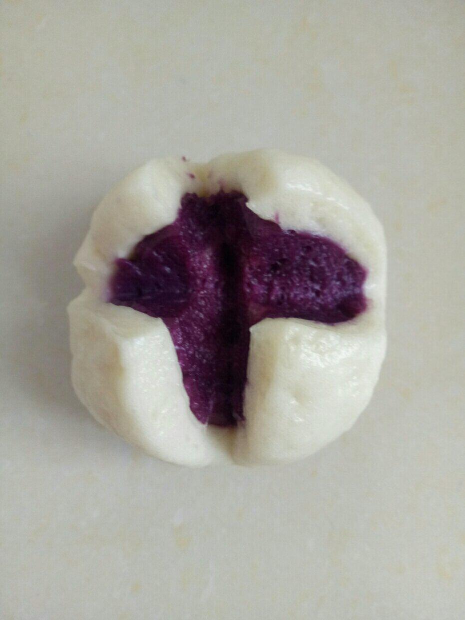 紫薯开花馒头