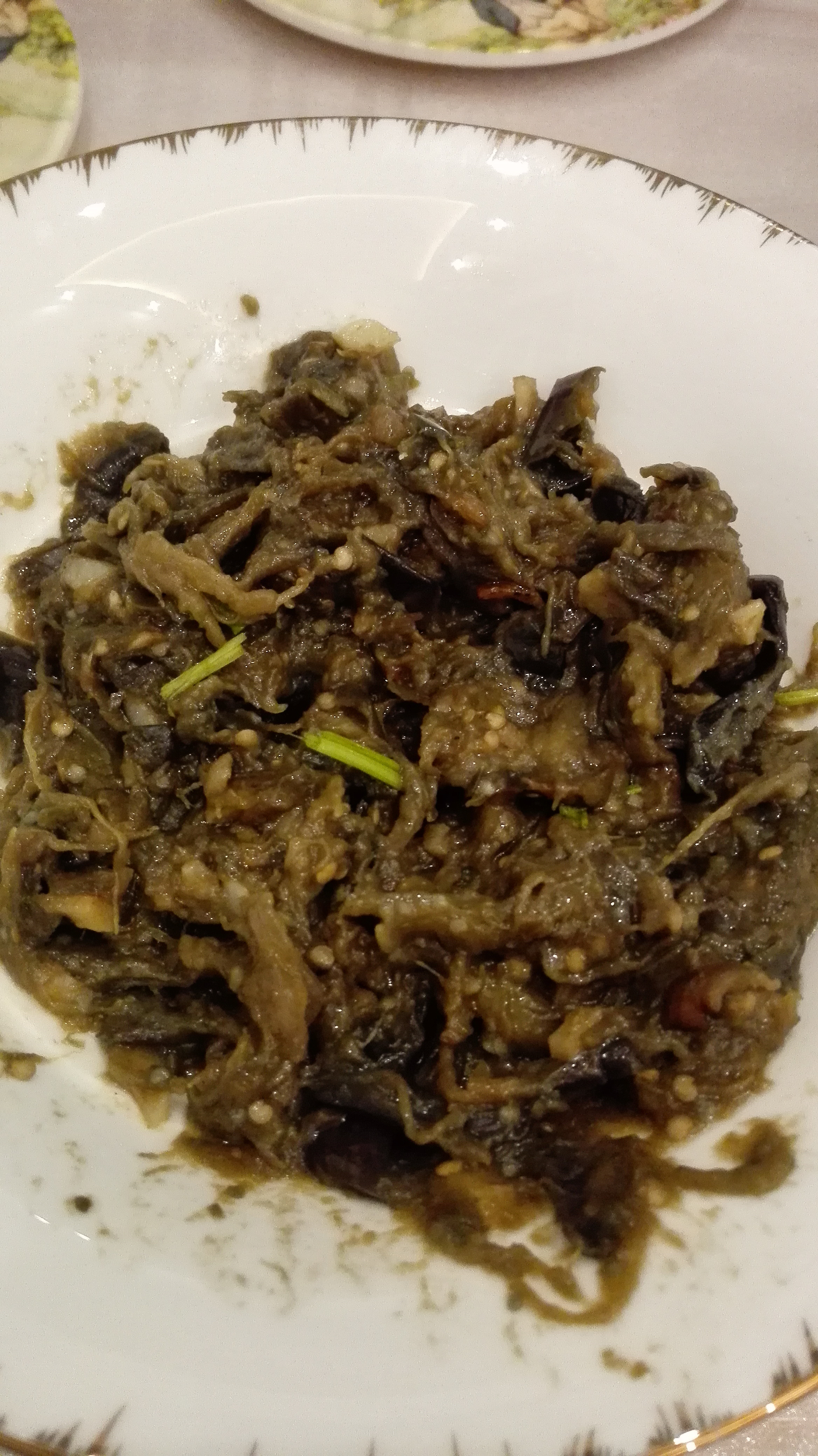 水滴小茹做的炒茄糊勾氏私房菜