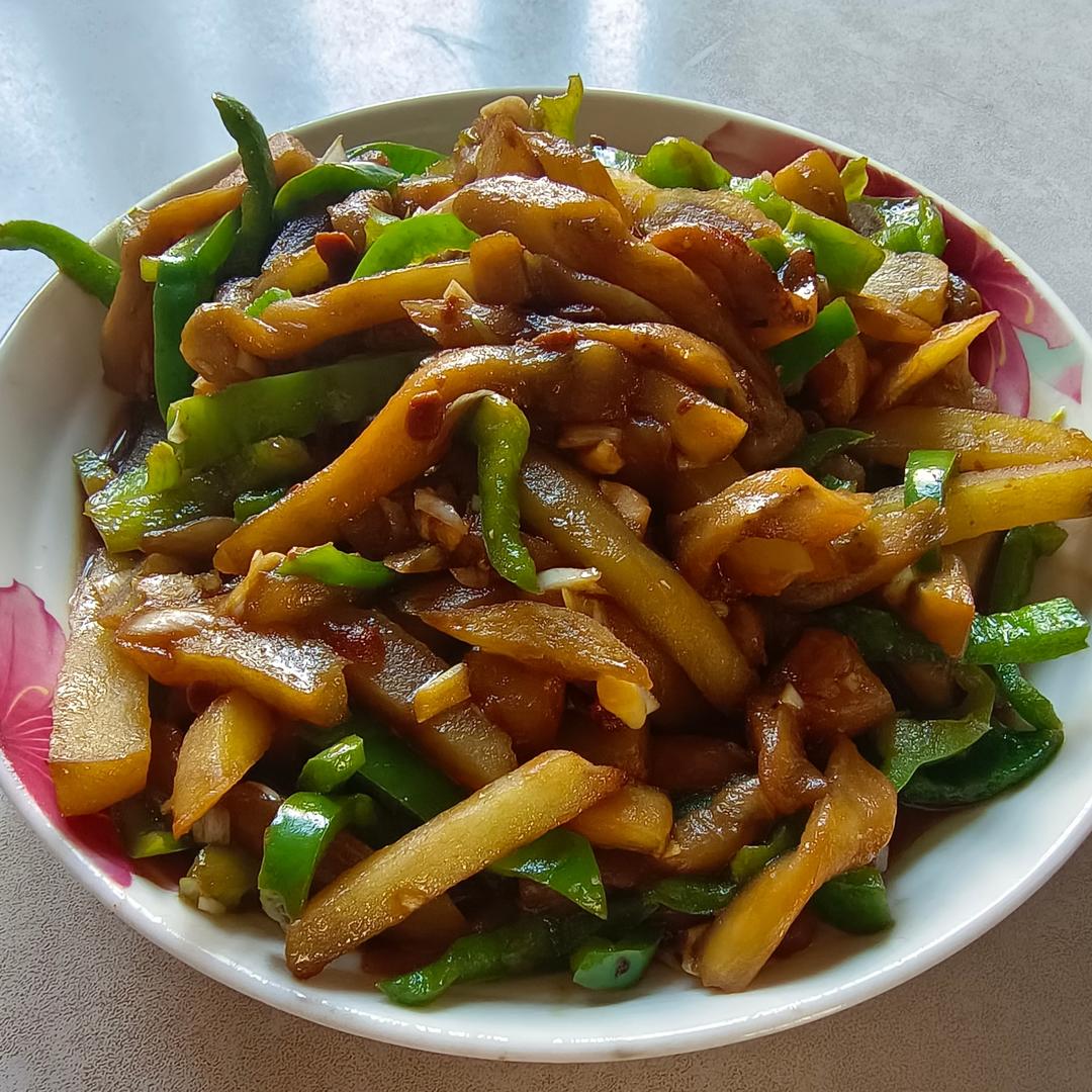 不用油炸巨省事的家常地三鲜