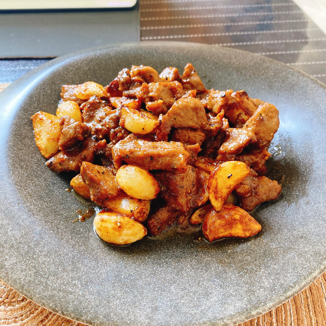 黑蒜子牛肉粒