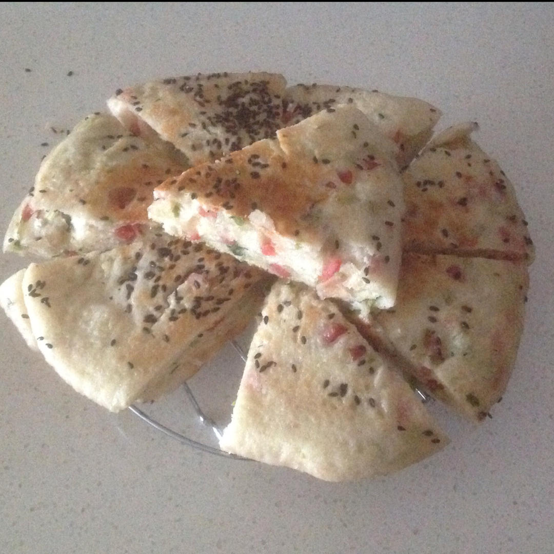 发面版葱油饼