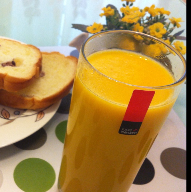 rachel爱下厨做的奶香南瓜汁