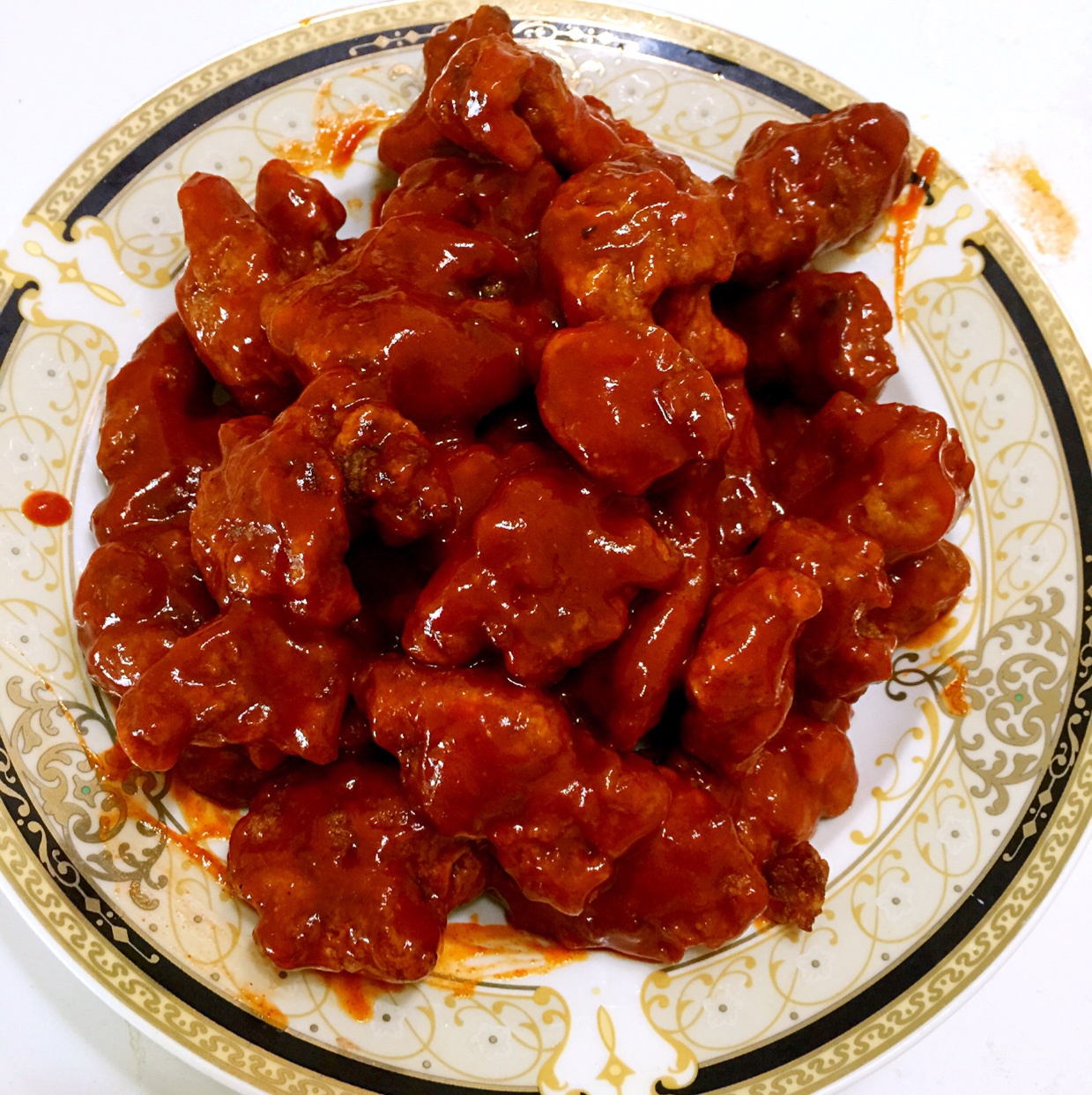 喵哒琳妞小小做的韩式辣酱炸鸡块