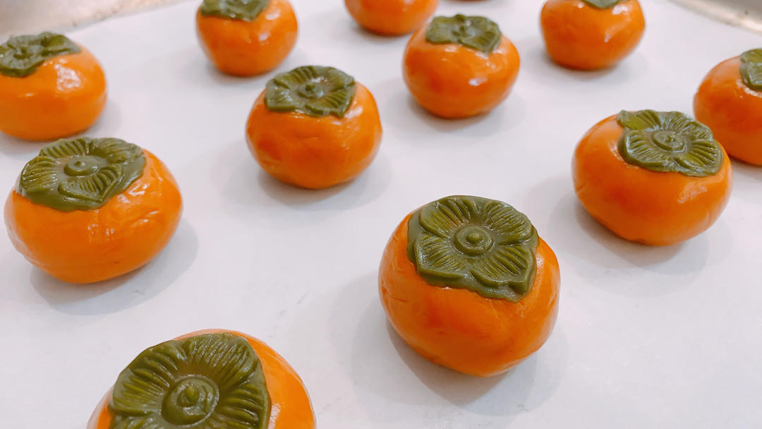 全网独家（原创）柿柿如意—广式金沙奶黄月饼（内附视频做法）