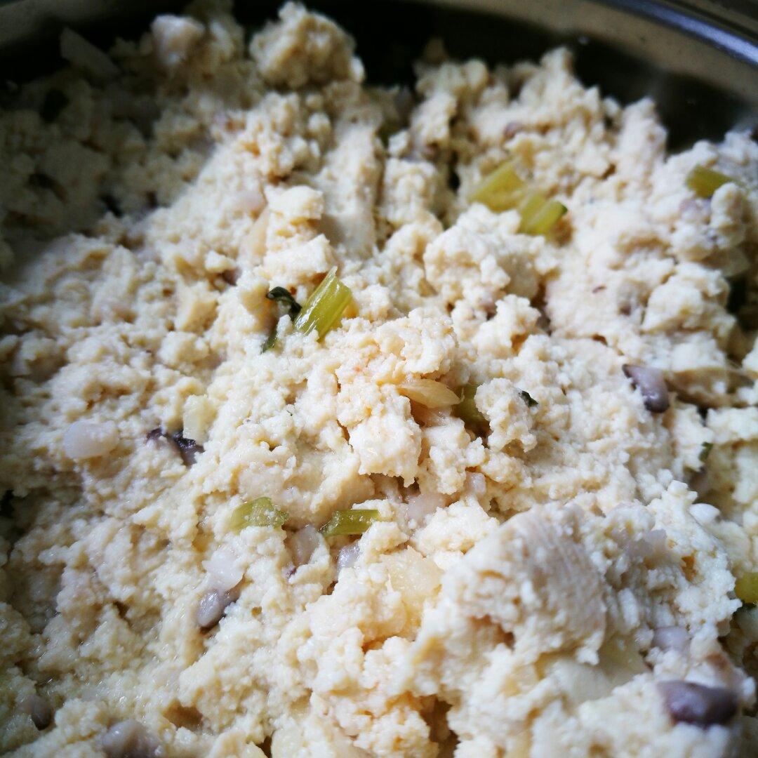 蒸豆腐饼
