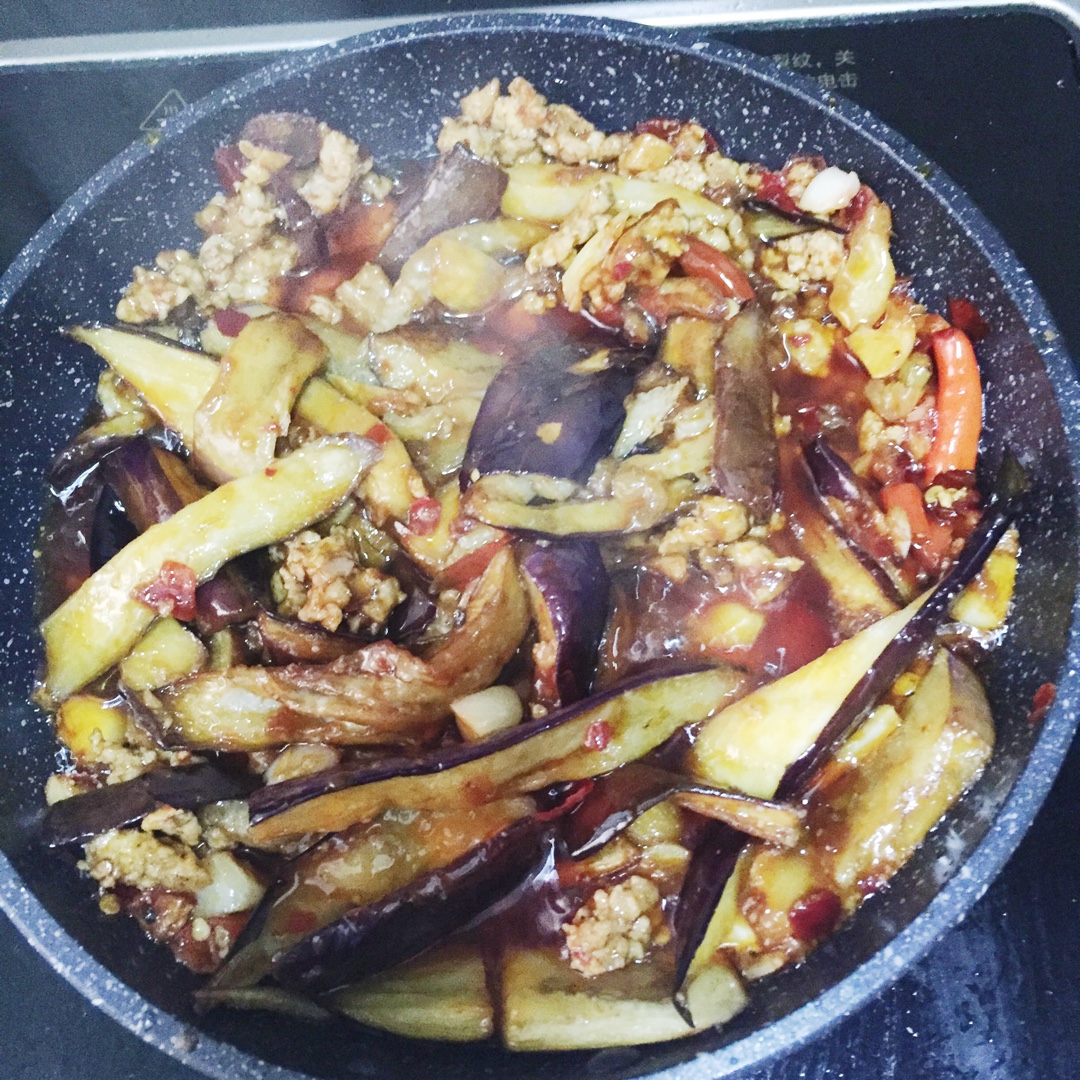 红烧肉沫茄子