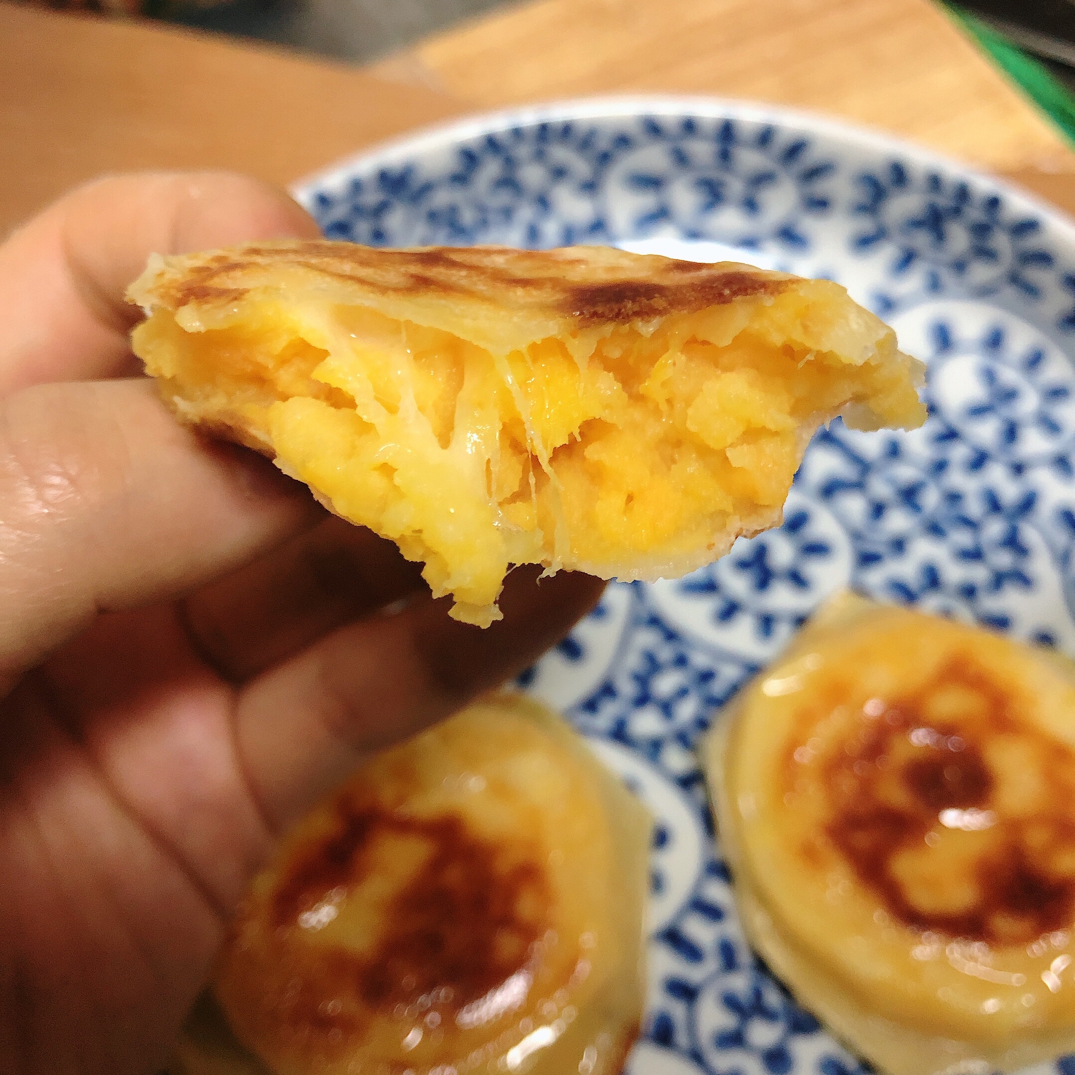 红薯芝士饼（无油饺子皮极简版）的做法
