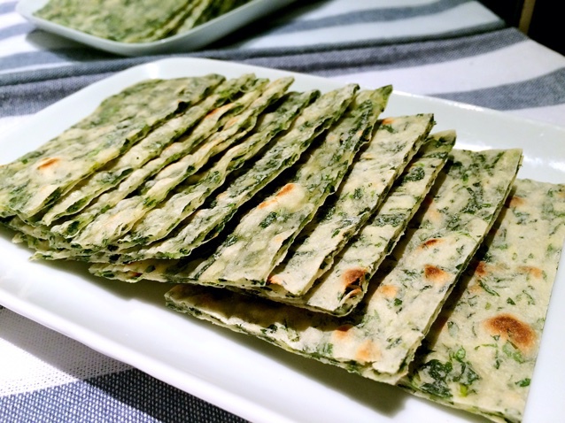 香草zz做的芹菜叶饼