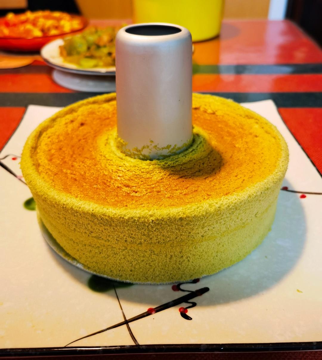 六寸抹茶戚风蛋糕