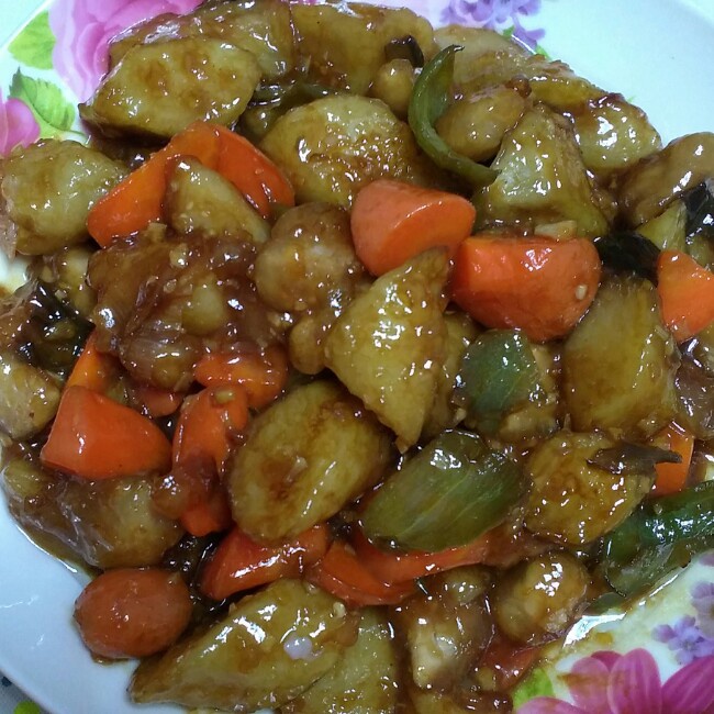 溜肉段烧茄子（东北硬菜呀哈哈）