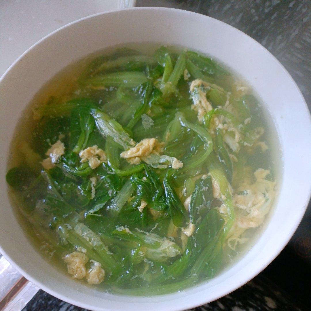 鸡毛菜蛋汤