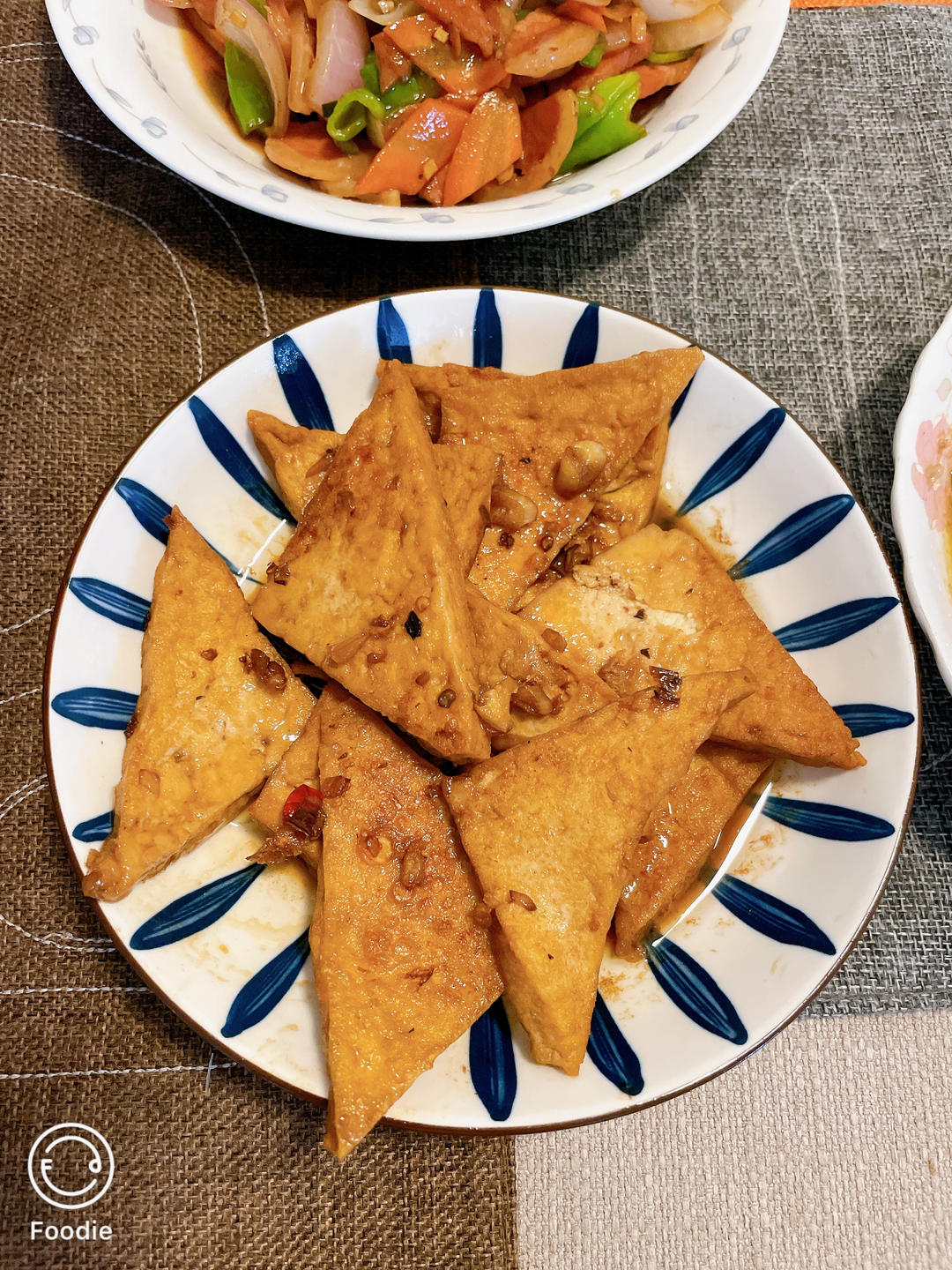 蒜香煎豆腐 炒鸡无敌美味
