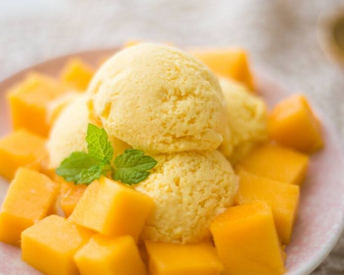 芒果冰淇淋（无蛋配方）的做法